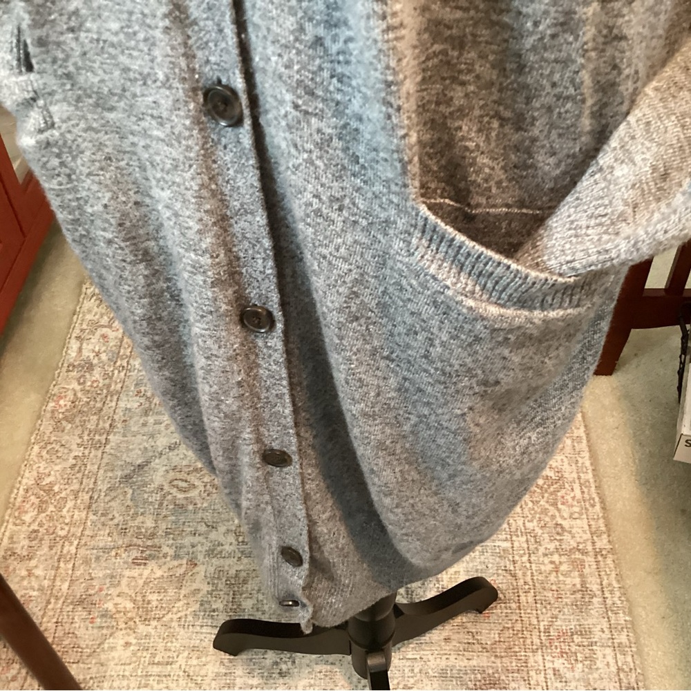 Gap Knee Length Cardigan in Heather Gray - Picture 5 of 9